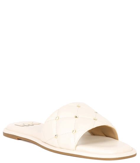 michael michael kors hayworth slide|Hayworth Studded Slide Sandal .